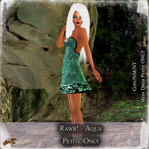 @CTM@ Rawr! (Petite ONLY) Aqua