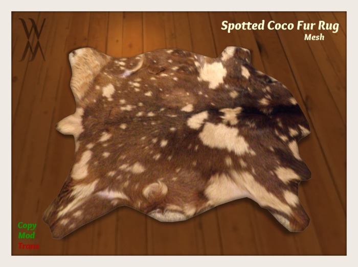 [WM] Spotted Coco Fur Rug