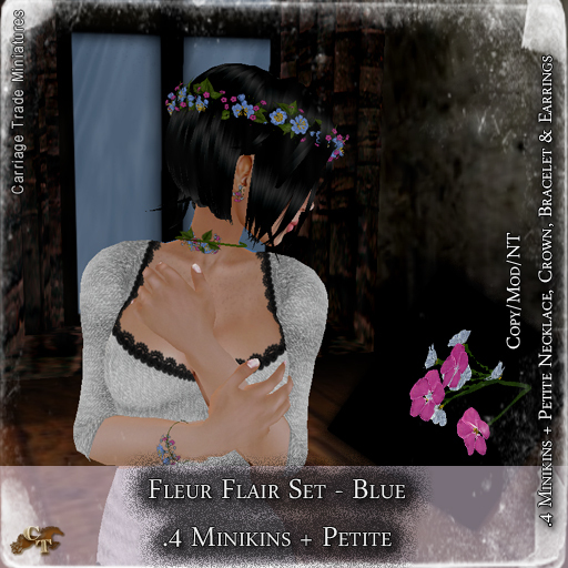 @CTM@ Fleur Flair Mesh Jewelry Set (P/.4M) Blue