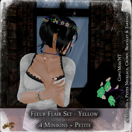 @CTM@ Fleur Flair Mesh Jewelry Set (P/.4M) Yellow