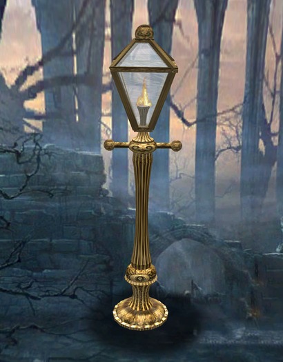 Beautiful Gas Flame Streetlight - Mesh
