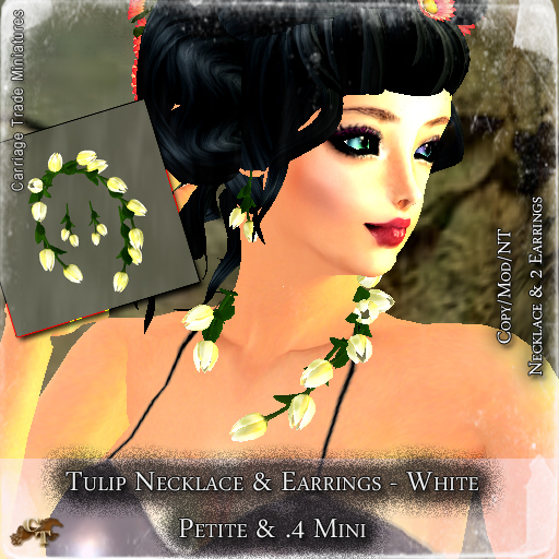 @CT@ Tulip Jewelry Set P/.4 Mini White