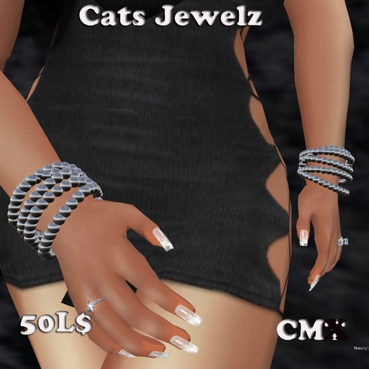 Beaded Bracelet - silver