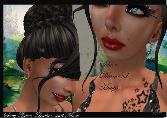 *Promo* Silver Diamond Hoops by CMO Boxed