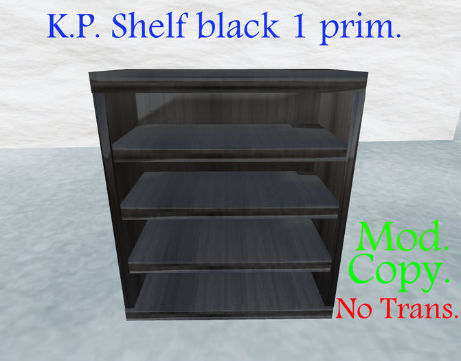 K.P. Shelf black 1 prim