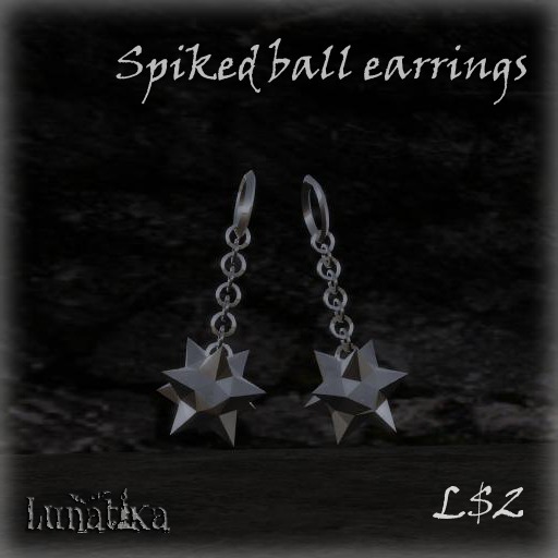 Spiked ball earrings