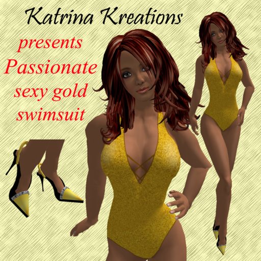 Passionate gold swimsuit