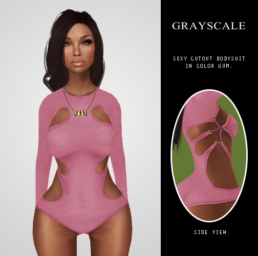 GRAYSCALE / Cutout suit (Gum)