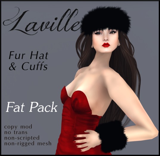 ! Laville ! Fur Hat & Cuffs FAT PACK