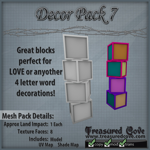 -TC- Decor Pack 7 Mesh 50% Discount!!