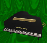 Mesh Piano with Gold Disc Music Box plays 6 Christmas favorites and is ONLY 2 prims.