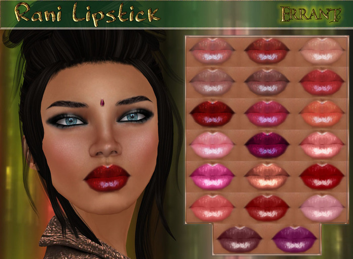 -Errant- Rani Lipstick (20 Colors)