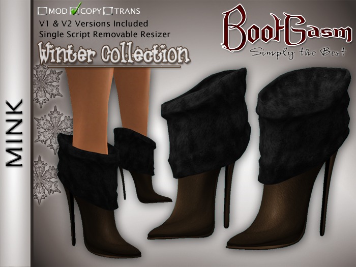 Bootgasm Mink Christmas Winter Boots Dark Brown