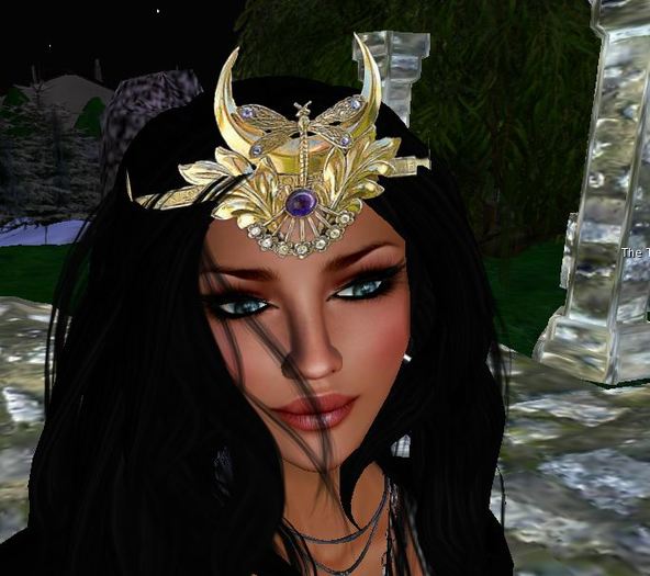 ~SE~Circlet-Dragonfly Crescent Moon (just wear)