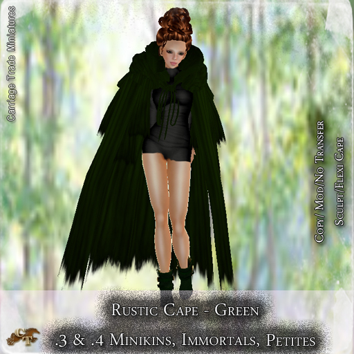 @CTM@ Rustic Cloak (Petites Immortals & .4M) Green