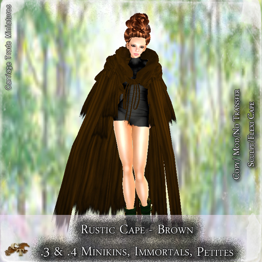 @CTM@ Rustic Cloak (Petites Immortals & .4M) Brown