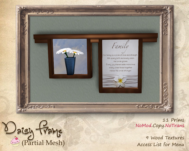 :{SB}: Daisy Frame "Our Family.."