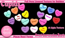 *Cupids Textures * 18 Sweet Conversation Hearts