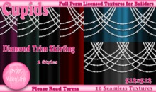 *Cupids Textures * 10 SEAMLESS DIAMOND TRIMMED SKIRTING