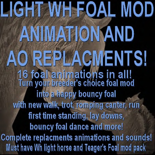 (DE) WHLt/BC Foal Mod Animation HUD Replacement Kit