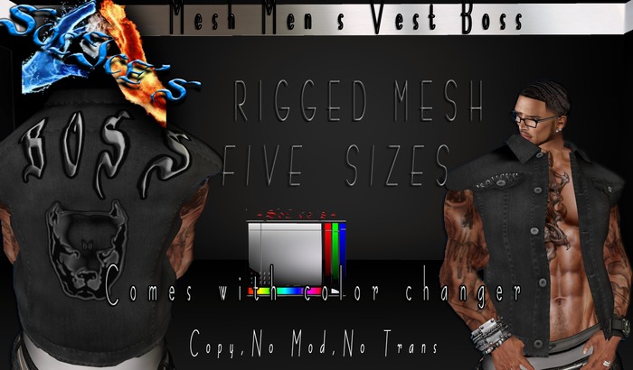 Mesh BOSS Men's Vest with Color changer!