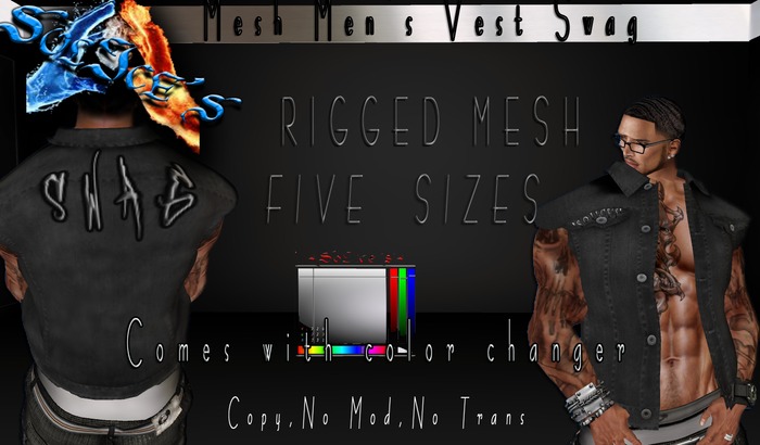 Mesh SWAG Men's Vest with Color changer!