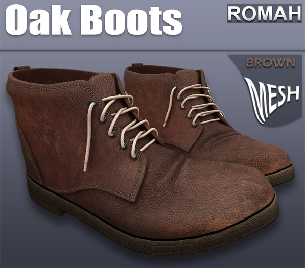 ~ROMAH *Oak Boots* Brown - Mesh