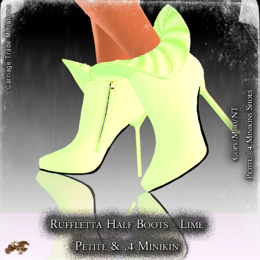 @CTM@ Ruffleta! Boots (P/I/M)  Lime