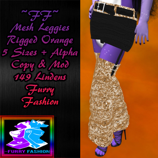 ~FF~ Mesh Leggies Orange