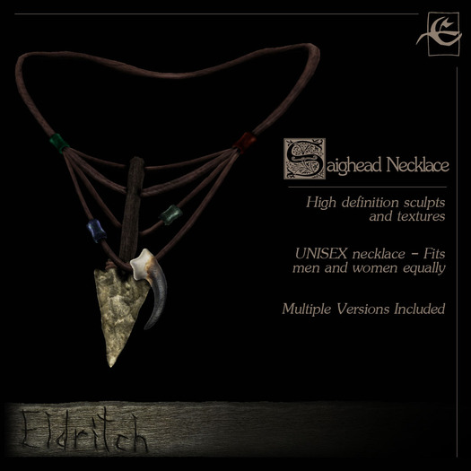 .Eldritch. Saighead Necklace