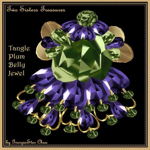 TST Tangle Plum Belly Jewel