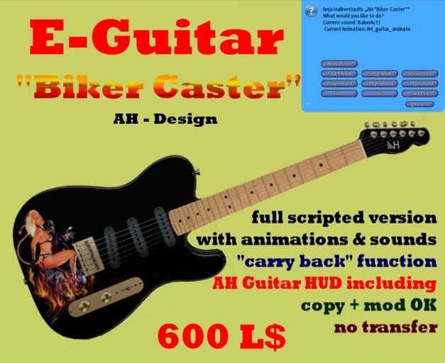 E-Guitar "Biker-Caster"