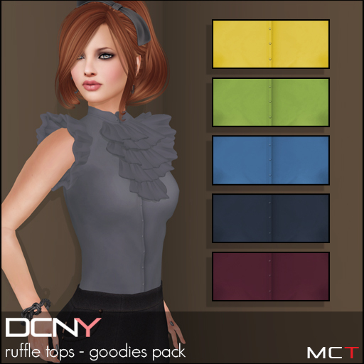 DCNY Ruffle Tops in Goodies Pack, 5 Tops