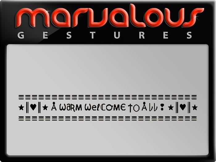 A WARM WELCOME TO ALL! GESTURE