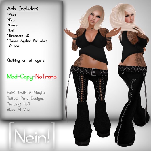 *NEW* [Nein!] Ash Outfit - Black