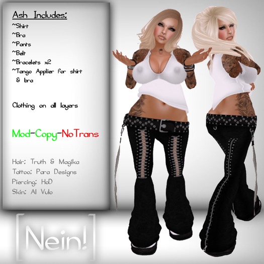 [Nein!] Ash Outfit - White