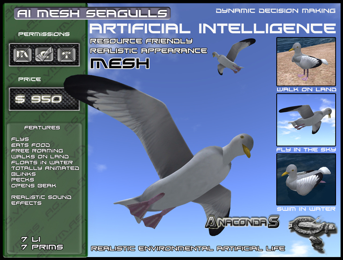 AnacondaS AI Mesh Seagulls