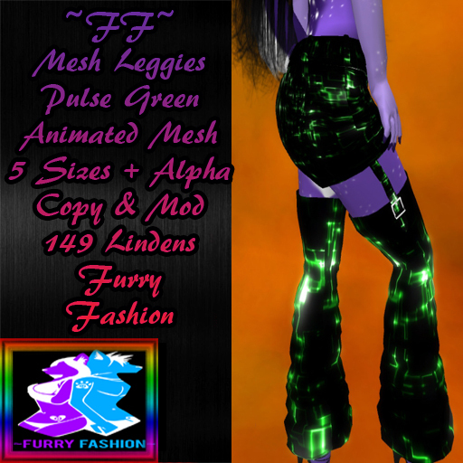 ~FF~ Mesh Leggies Pulse Green