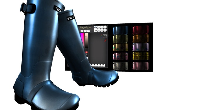 Ayara "I'm only happy when it rains" MESH BOOTS 8