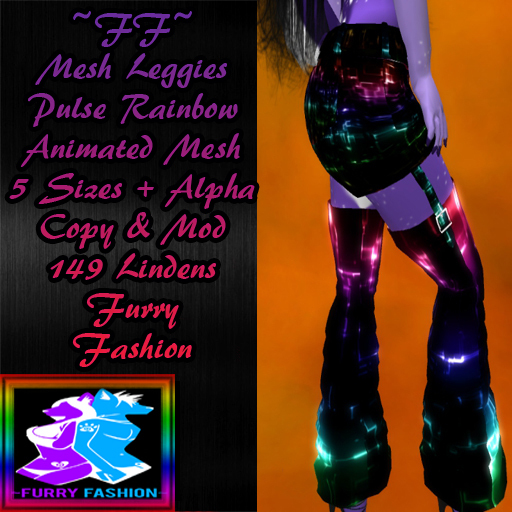 ~FF~ Mesh Leggies Pulse Rainbow