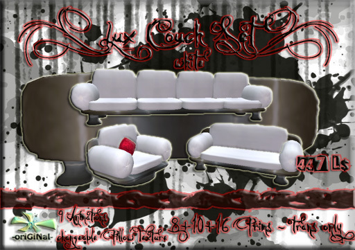 - oriGiNal - LUX Couch Set white