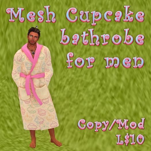 Mesh Cupcake Bathrobe For Men