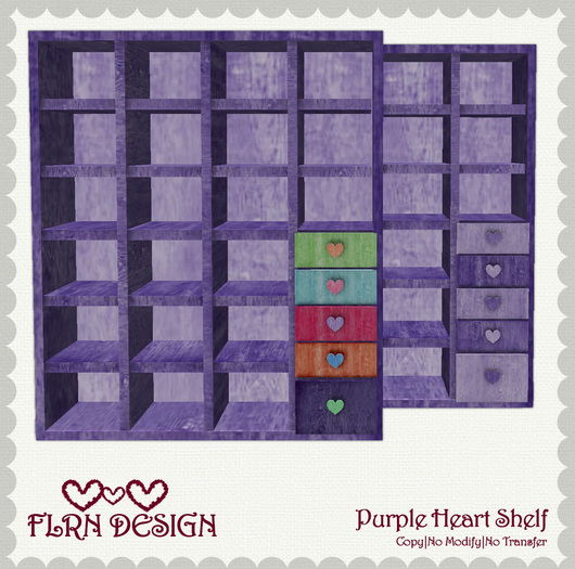 Heart Shelf Purple