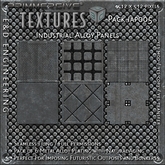 [IAP005] 6 Metal Alloy Steel Plate and Armored Panel Textures w Natural Aging for Futuristic Outposts by E&D ENGINEERING