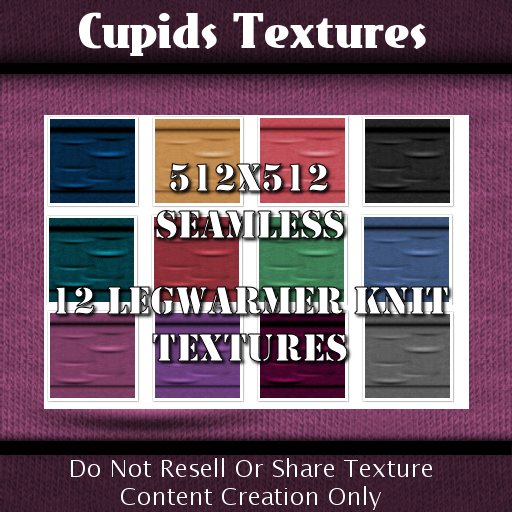 12 Knitted Legwarmer textures