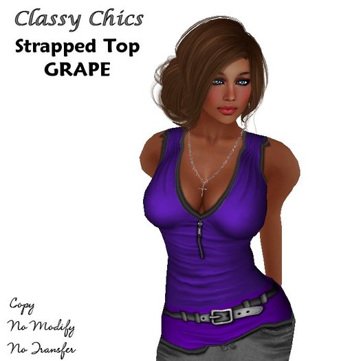 Classy Chics - Strapped Top - Grape