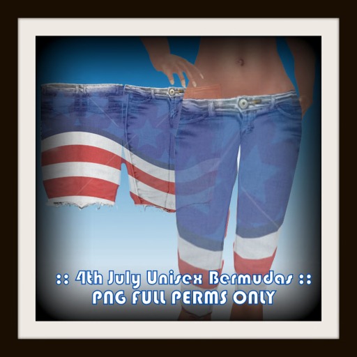 AMERICAN PRIDE Unisex Bermudas - PNG FULL PERMS