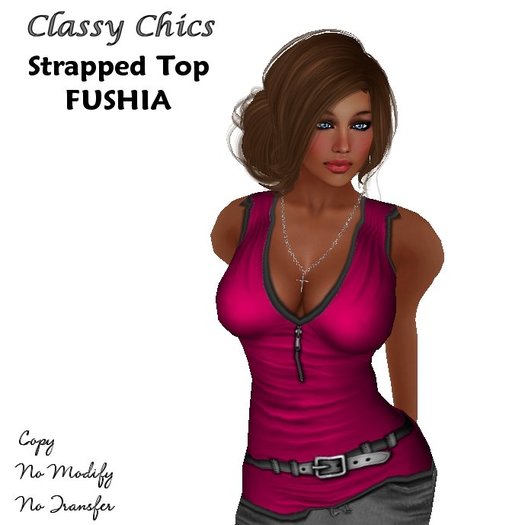 Classy Chics - Strapped Top - Fushia