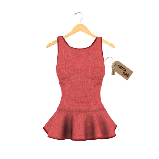 *PT* Peplum Top "Audrey" - berry