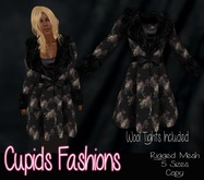 Fur Trimmed Coat Mesh Solaine